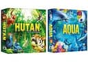 Настільна гра Lords of Boards HUTAN. Життя в тропіках + Aqua. Океанське біорізноманіття (укр.) (LOB2411UA+1)