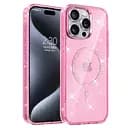 Чохол Epik TPU Eclipse Sparkle MagFit для Apple iPhone 15 Pro 6.1 Pink