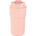 Термочашка 450 мл із защіпкою та колбою з нержавіючої сталі, рожевий Happy Life HP153P