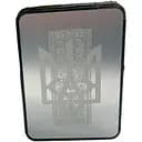 Портсигар на 10 сигарет с зажигалкой HL-427 Silver, Герб с вышиванкой (16372)