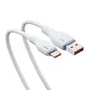 USB кабель Baseus Pudding Series Fast Charging Cable USB to Type-C 100W 2 м білий P10355703221-01