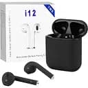 Беспроводные блютуз наушники TWS i12 с боксом для зарядки Black (au060)