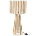 Лампа J-Line з металу з декором з переробленого паперу 70 см бежева (41962)