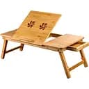 Бамбуковый столик для ноутбука UFT T13 с двойной столешницей