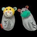 Шкарпетки-брязкальця Infantino Зебра і тигр (206893I)