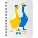 Блокнот Kiri sketch эко Боевые Гуси 13202-KR формат А5 в точку 100% макулатура на пружине 