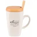 Чашка Led Simple Things А с бамбуковой крышкой и ложкой 360 мл (B060382)
