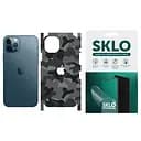 Захисна гідрогелева плівка SKLO Back тил+грани+лого Camo для Apple iPhone XS Max 6.5 Сірий/Army Gray