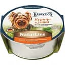 Влажный корм для собак Happy Dog Schale NaturLine НuhnEnte паштет с курицей и уткой 85 г (1002728)