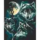 Картина за номерами ArtCraft Сім'я вовків 40x50 см (11640-AC)