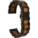 Ремінець з дерева Watchbands Wood Light Black для Samsung Gear S3 Samsung Galaxy Watch 46mm Silver (WB0020WOODLIGHTBLACK)