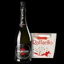 Набір Martini: Вино ігристе Martini Brut 11.5% 0.75 л + Цукерки Raffaello 150 г