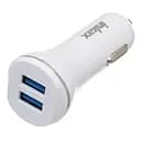 Автомобильное зарядное устройство Inkax CC-12 2 USB 2.1 A microUSB White (av087)