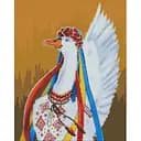 Алмазна мозаїка Ideyka Патріотична гусочка Світлана Теренчук на підрамнику 40х50 см (AMO7428)