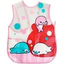 Слюнявчик MegaZayka клеенчатый на завязках розовый MGZ-0607(Red)