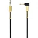 Кабель 90 градусов угловой 3.5 мм 3.5 мм папа 1 м Gelius Black боковой