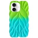 Чохол Epik TPU Leaf для Apple iPhone 16, 6.1 Green/Aqua