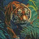 Набір з алмазною мозаїкою Ideyka Повелитель джунглів AMO7695 40х40см