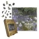 Деревянный фигурный пазл Водяные Лилии, А4, Деревянная коробка 100 элементов