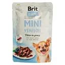 Беззерновий вологий корм для собак мініатюрних порід Brit Care Mini pouch філе оленини в соусі 85 г