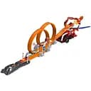 Трек 660 A-98 для трюків, машинка металопластикова, фігурка героя, наліпки, запускач, перешкоди, в коробці