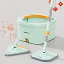 Комплект для прибирання Hommetler CW004 – швабра та відро з віджимом 2-в-1