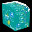 Набор детских влажных салфеток Pampers Baby Fresh Clean, 1200 шт. (15 упаковок по 80 шт.)
