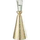 Свічник J-line металевий зі склом 22 см золотий (36122)