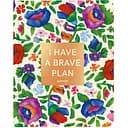 Блокнот для планирования Orner I have a brave plan цветы бежевый