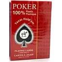 Карты игральные Piatnik 100% Plastic Poker Texas Hold'em (red) (PT-135811)