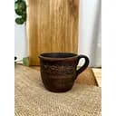 Чашка 0.4 л керамічна (глиняна) різьблена з декором