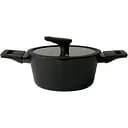 Кастрюля Krauzer Eco Line с двумя ободками, с крышкой, 16 см, 1,2 л (78124)