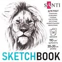 Скетчбук Santi для графіки Animals 20х20 см 30 аркушів (743209)