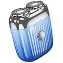 Портативная мужская роторная электробритва 3Вт Hoco Portable mini shaver DI30 IPX6 Голубая
