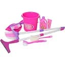 Набір для прибирання дитині Limo Toy (667-16-19) у 2-х видах. Відро, віник, швабри, совок, пляшечки