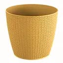 Горщик для квітів Prosperplast Wheaty круглий гірчичний 220 мм (26330-117)