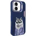 Чохол Epik TPU+PC Friends для Apple iPhone 16, 6.1 Blue Wolf