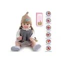 Кукла резиновая функциональная AFD, высота 52 см, звуки, прошитые волосы, аксессуары 8866-62S