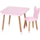 Столик зі стільцем Bambi "Метелик" 10-025R-BOX з ящиком рожевий