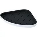 Полиця кутова МВМ My Home BP-26 біла з чорним (BP-26 WHITE/BLACK)