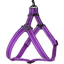 Шлея для собак Barksi Active світловідбивна (обхват грудей 58-71 см ширина 2.5 см) фіолетова