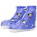 Детские резиновые бахилы Lesko Спорт S 17.5 см синие (15070)