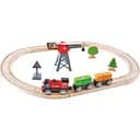 Іграшкова залізниця Hape Доставка вантажів 19 елементів (E3731)