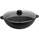 Сковорода Brizoll Wok чугунная с крышкой 28 см (W28-6)