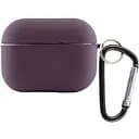 Силіконовий футляр з мікрофіброю для навушників Airpods 4 Фіолетовий / Elderberry