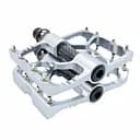 Педалі велосипедні шосейні алюмінієві West Biking YP0802098 на промпідшипниках Сріблясто-Чорний (G0000990)