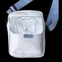 Детская сумка кросс-боди Мишка Тедди в корейском стиле 22х16х6 см голубая (25-578)