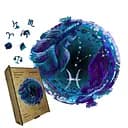 Пазл деревянный Знак Зодиака Рыбы, А3, Картонная коробка 200 элементов