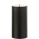 Свічка з лід-свіченням J-line чорного кольору працює від батарейок висота 15 см Бельгія (35586)