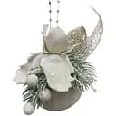 Набір новорічних куль із декором Dashuri 2 штуки по 8 см, айворі 801266011